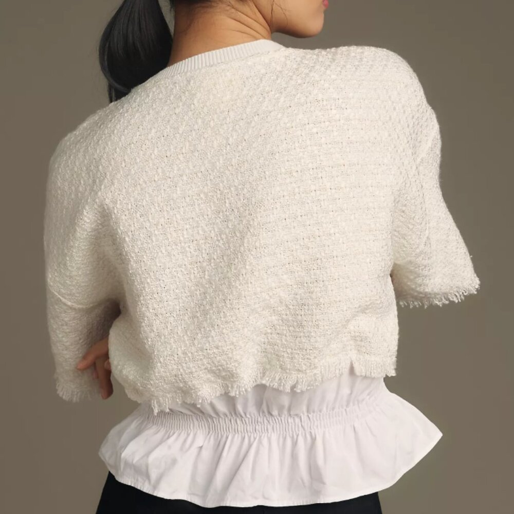 Maeve Tweed Ruffle Twofer Blouse - Picture 2 of 7